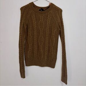 H&M Brown Cable Knit Sweater